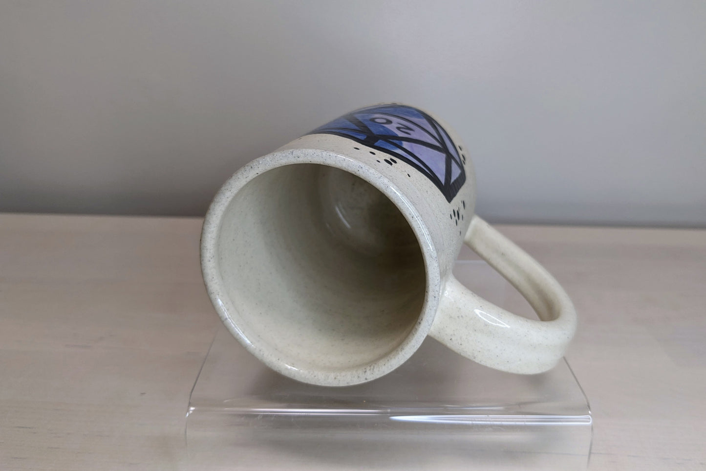 D20 Dice Mug - Blue and Purple, 12 oz