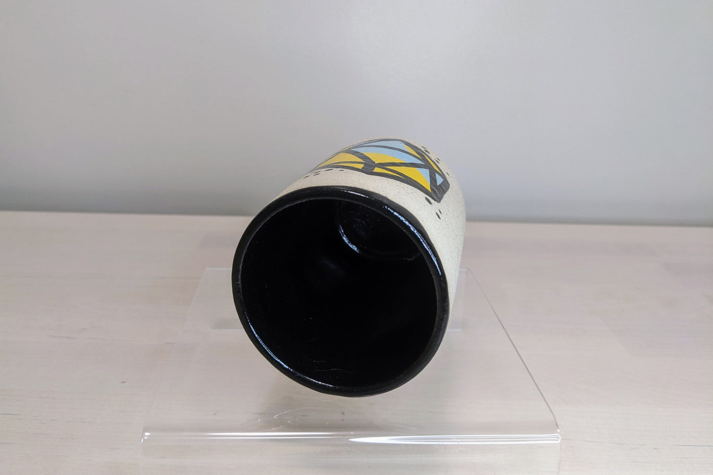 D20 Dice Cup - Blue and Yellow, 8 oz