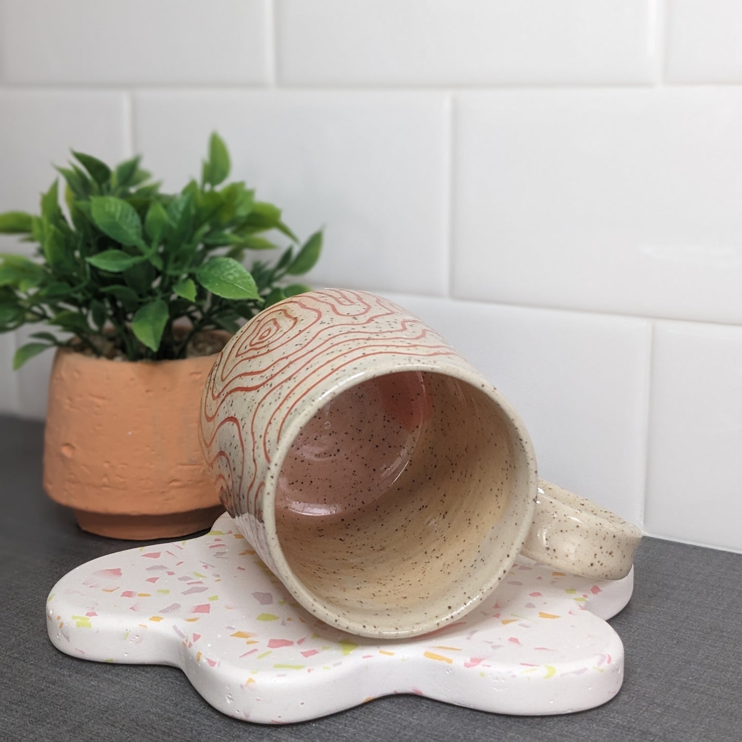 Topographic Mug - Orange