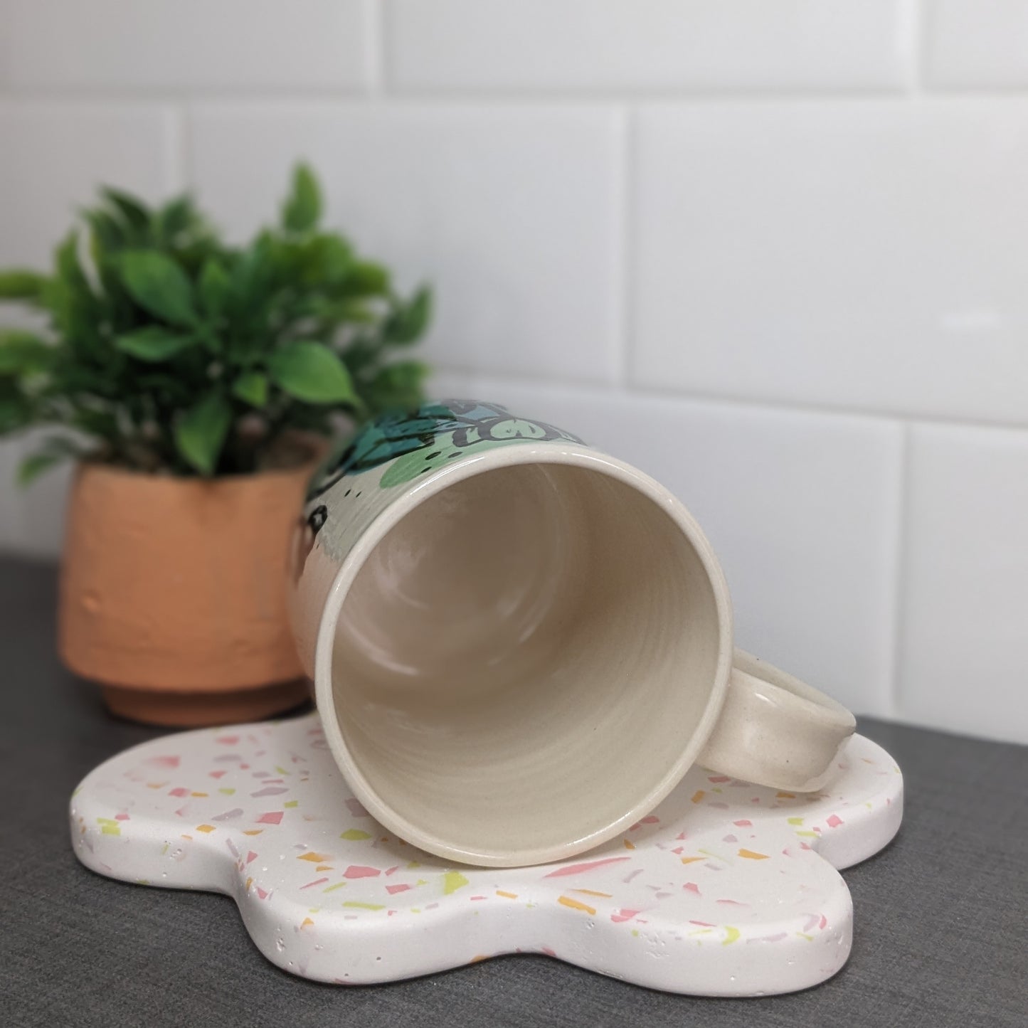 Totoro with Tulips Mug