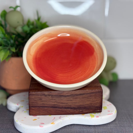 Red Watercolor Trinket Dish