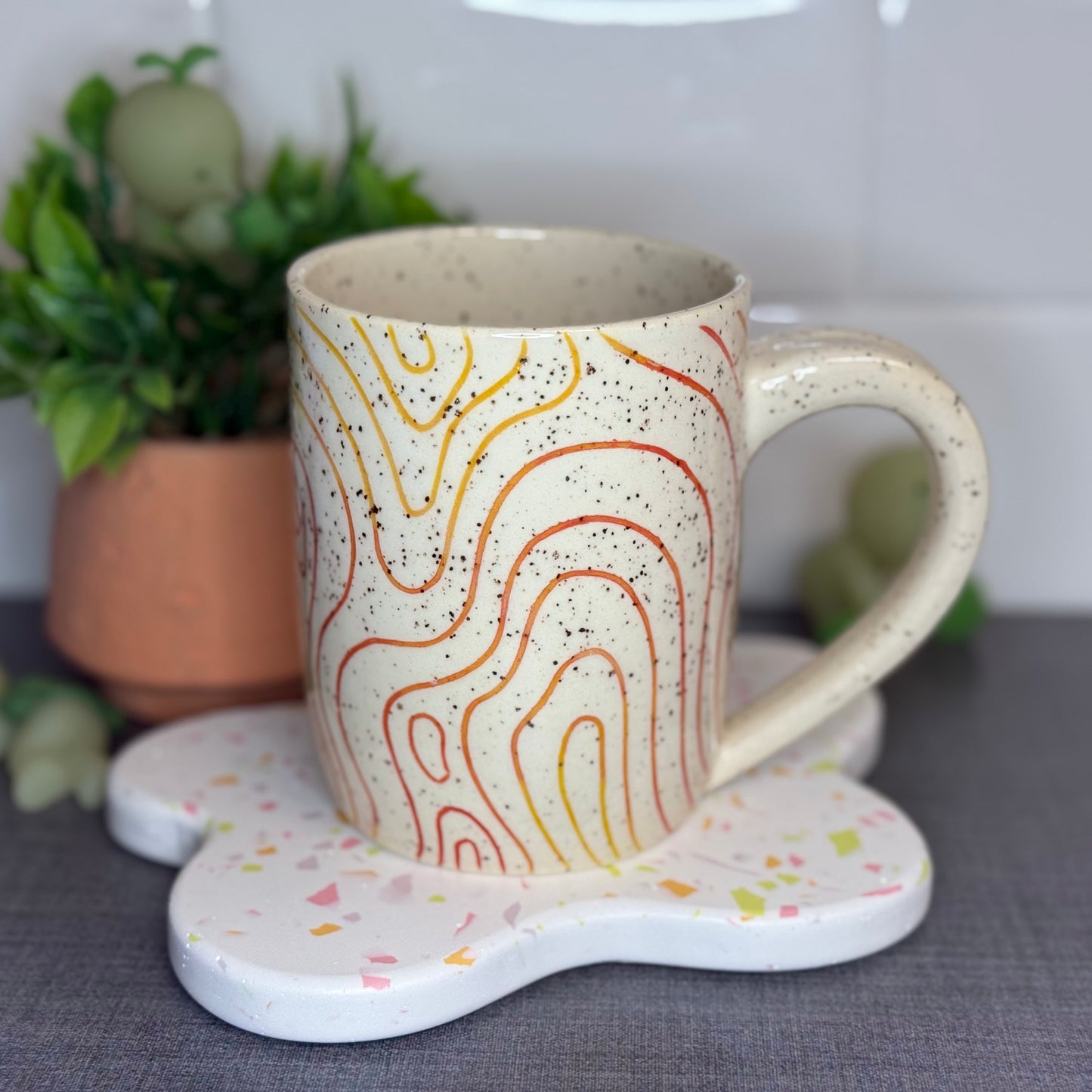 Topo Mug - Warm Colors