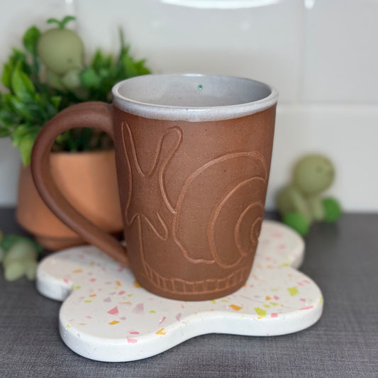 Carved Snail Mug