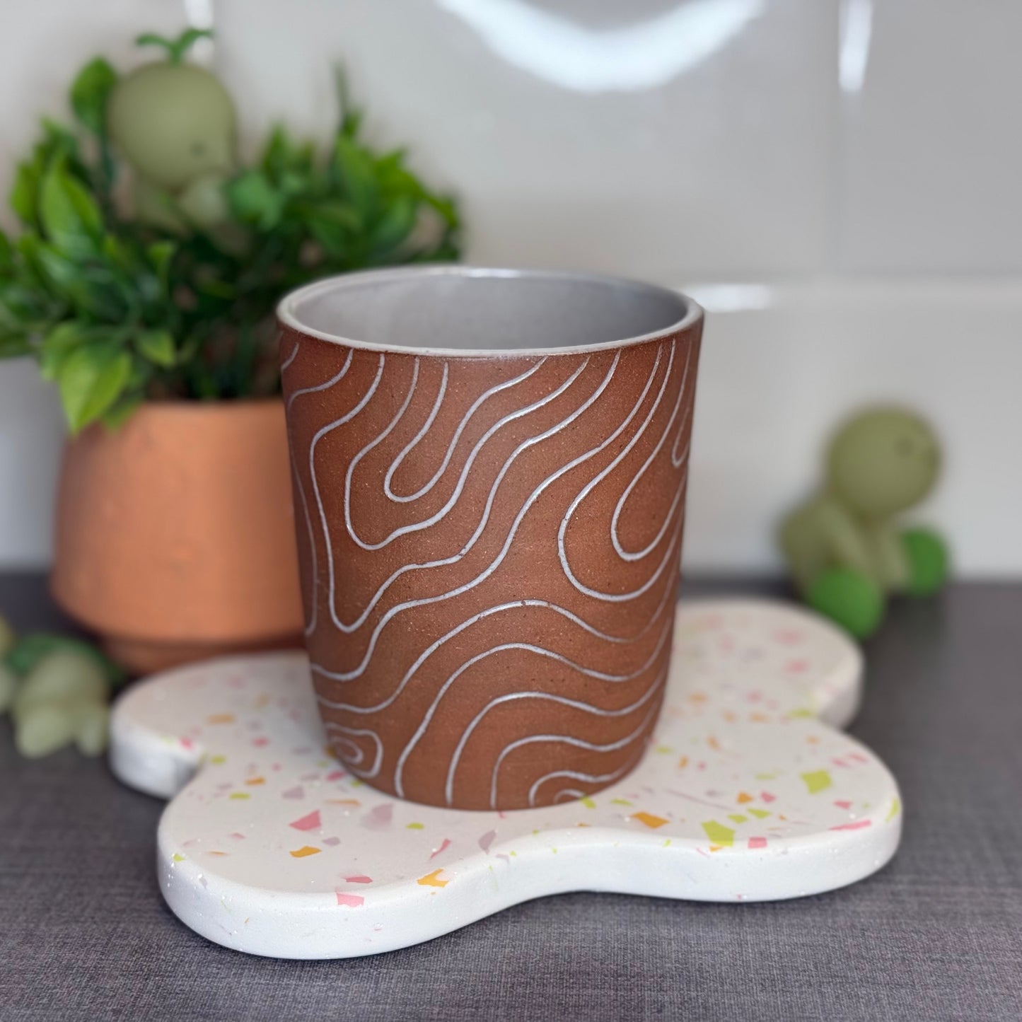 White Topo Cup