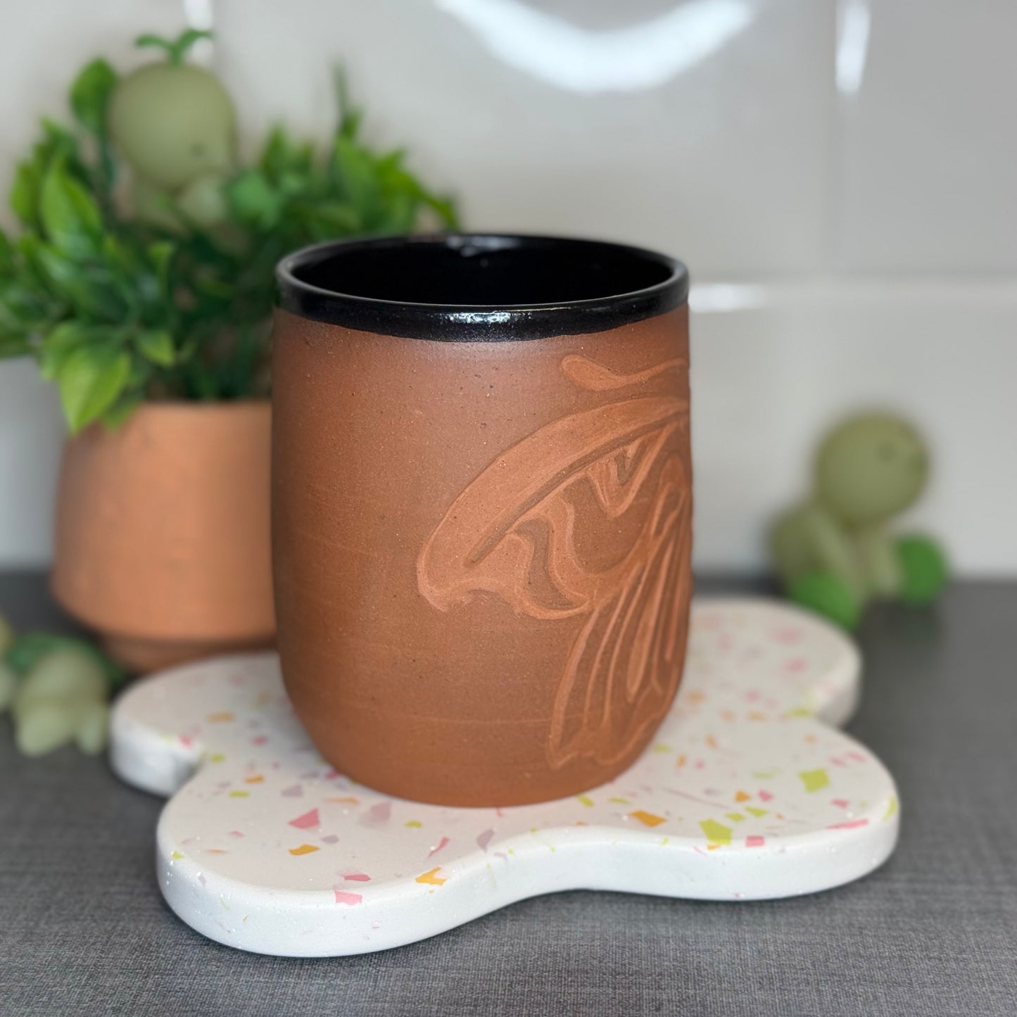 Carved Moth Cup