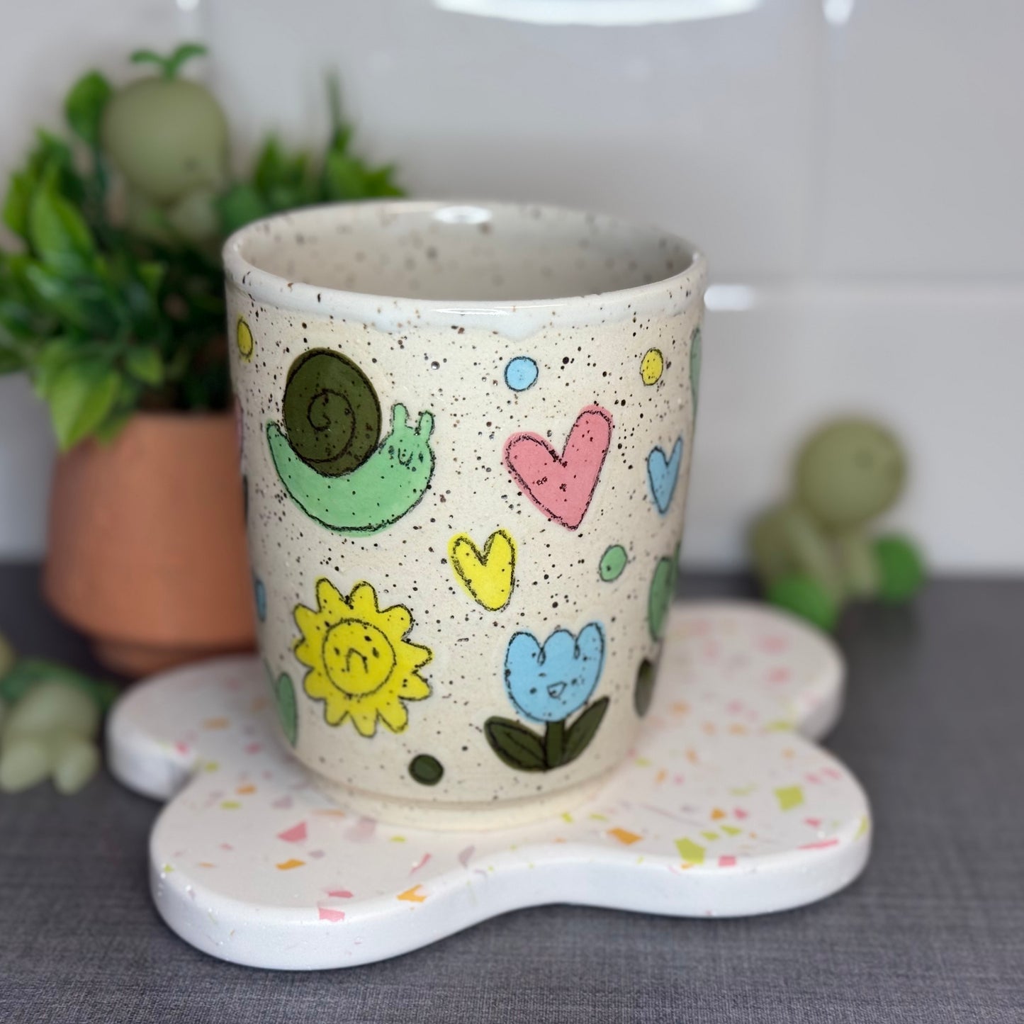 Cute Spring Sticker Cup