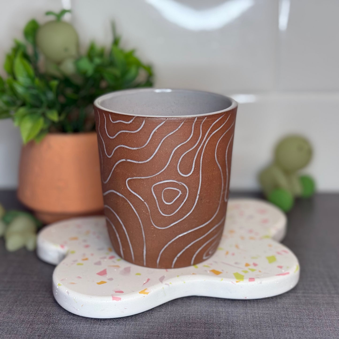 White Topo Cup