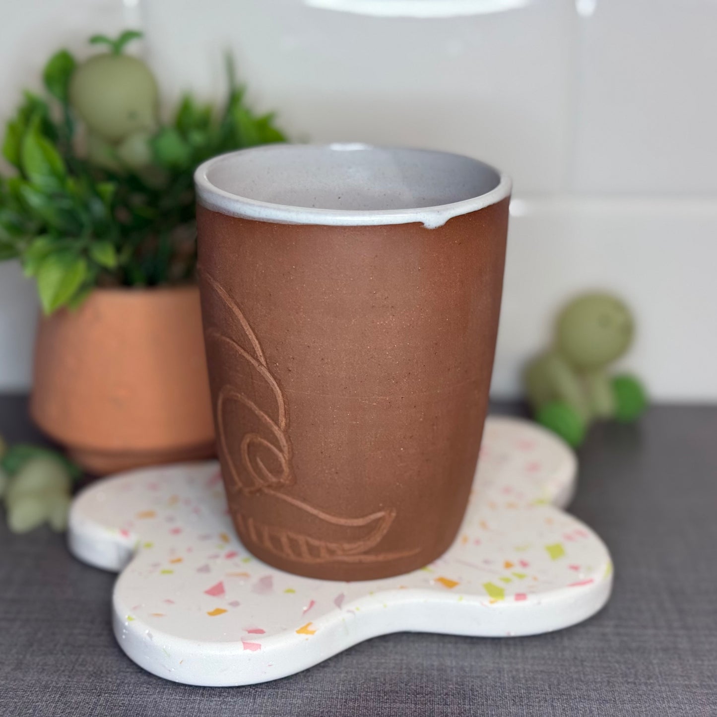 Carved Snail Mug