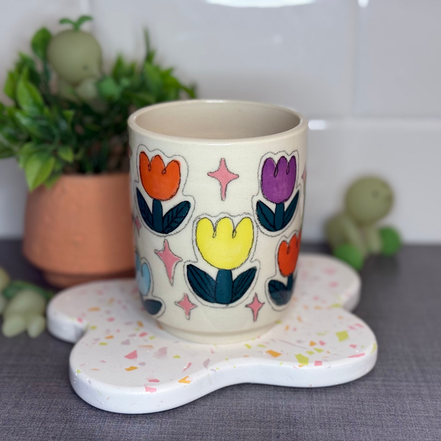 Tulip Sticker Cup