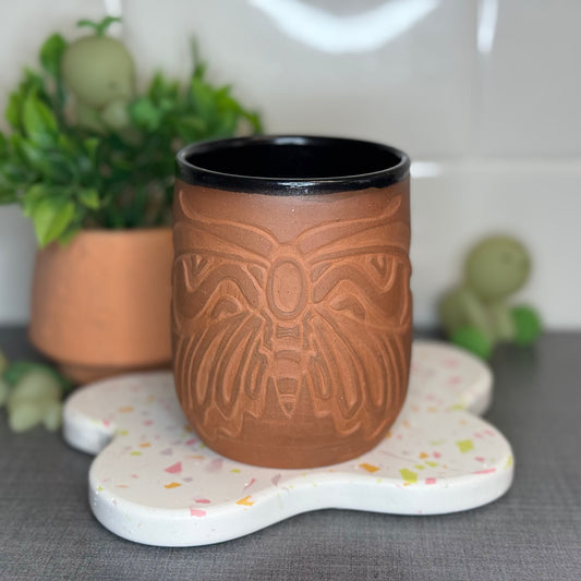 Carved Moth Cup