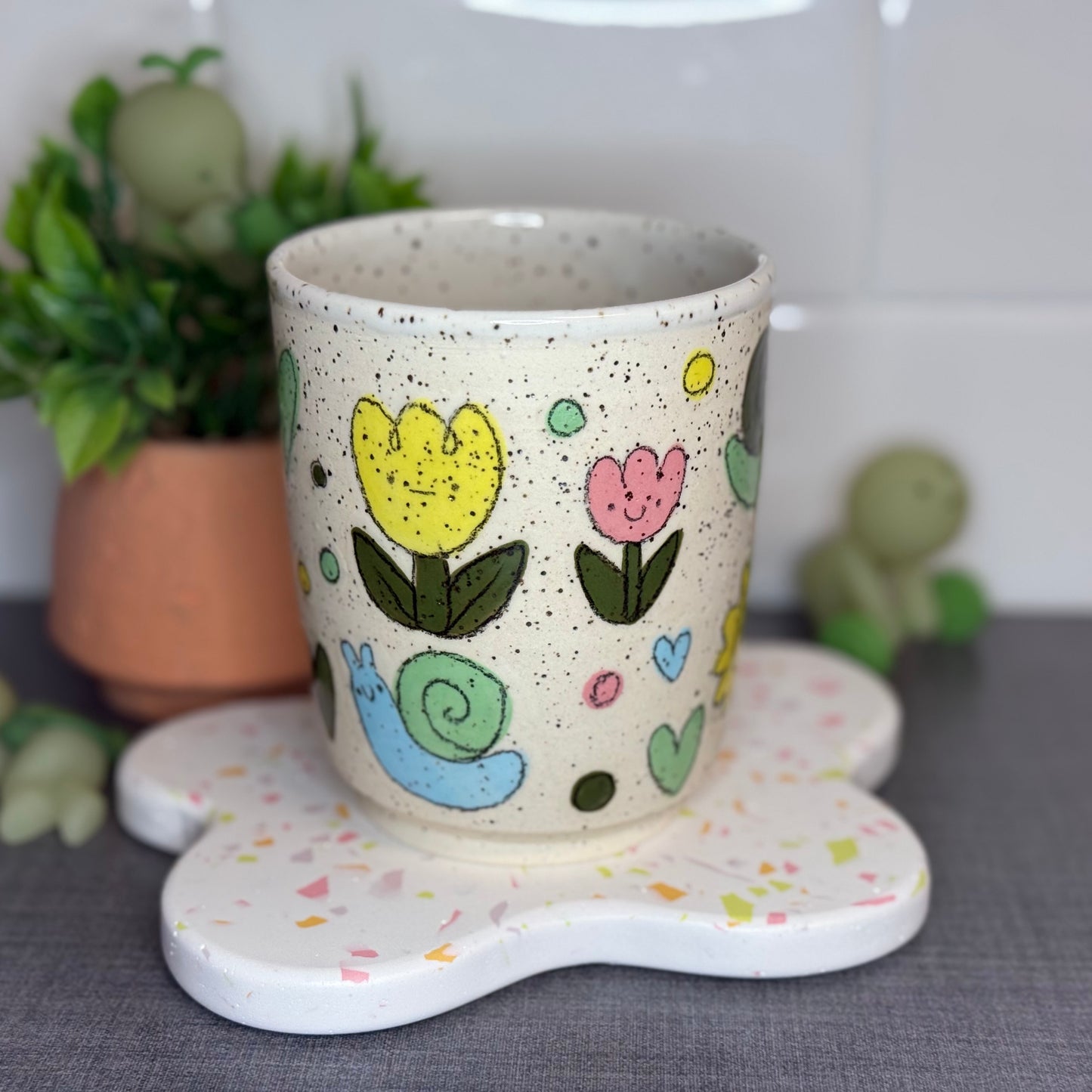 Cute Spring Sticker Cup