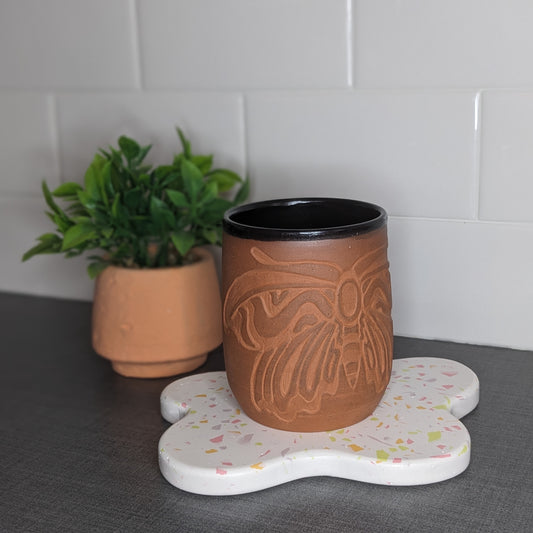 Carved Moth Cup