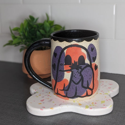 Cute Ghost with a Strawberry - Mug