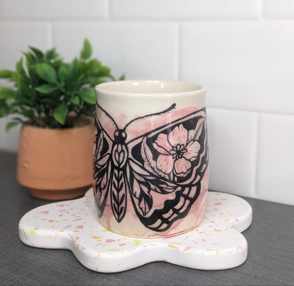 Floral Butterfly Mug