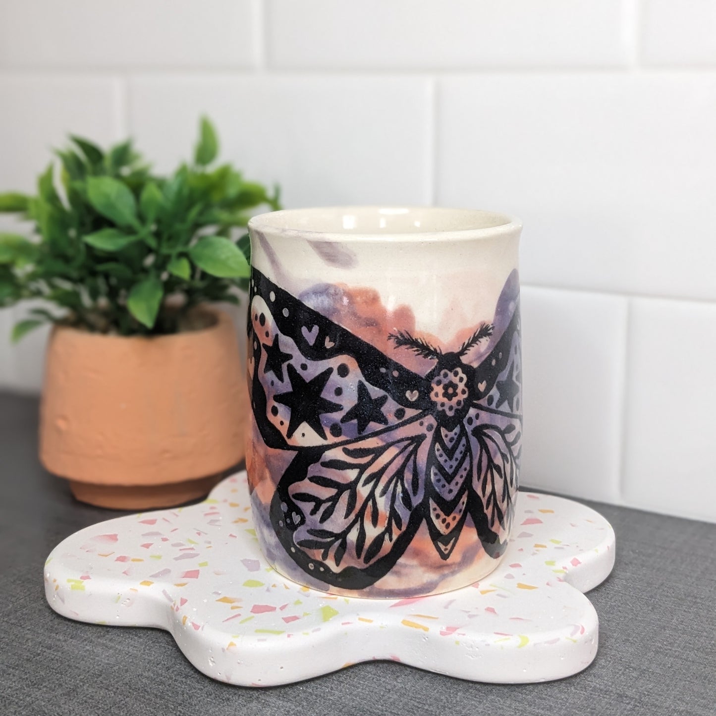 Starry Moth Mug