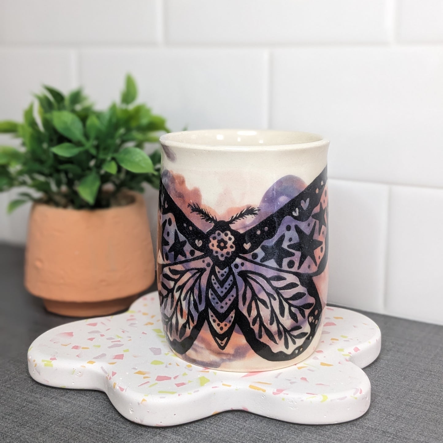 Starry Moth Mug