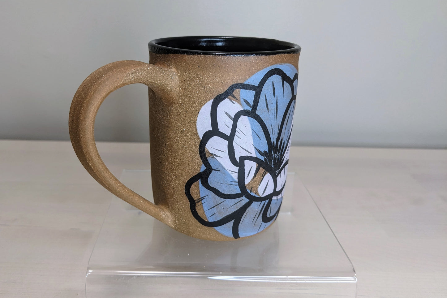 Floral Mug - Purple and Pink, 10 oz