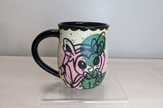 Sylveon and Leafeon Mug, 12 oz