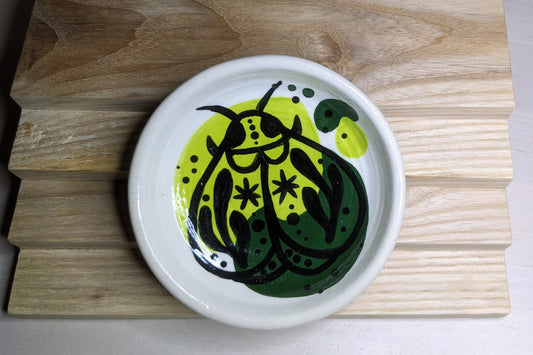 Moth Trinket Bowl - Green