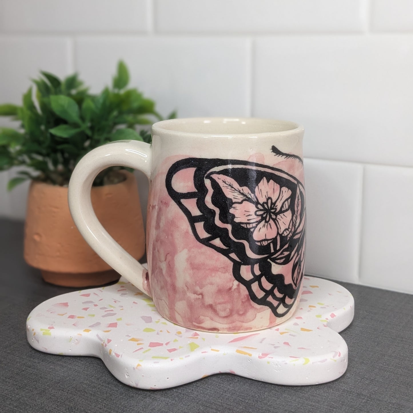 Floral Butterfly Mug