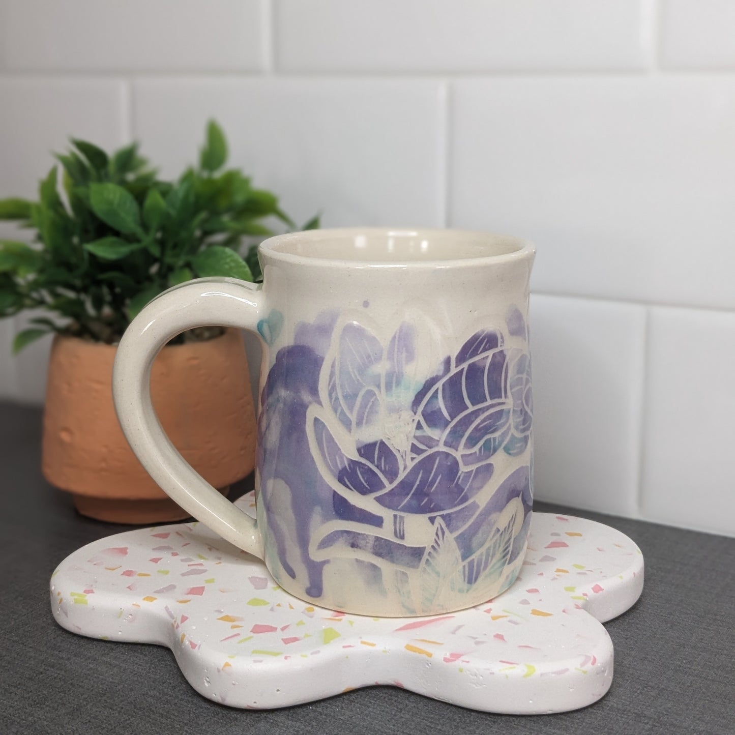 Snake and Wild Roses Mug