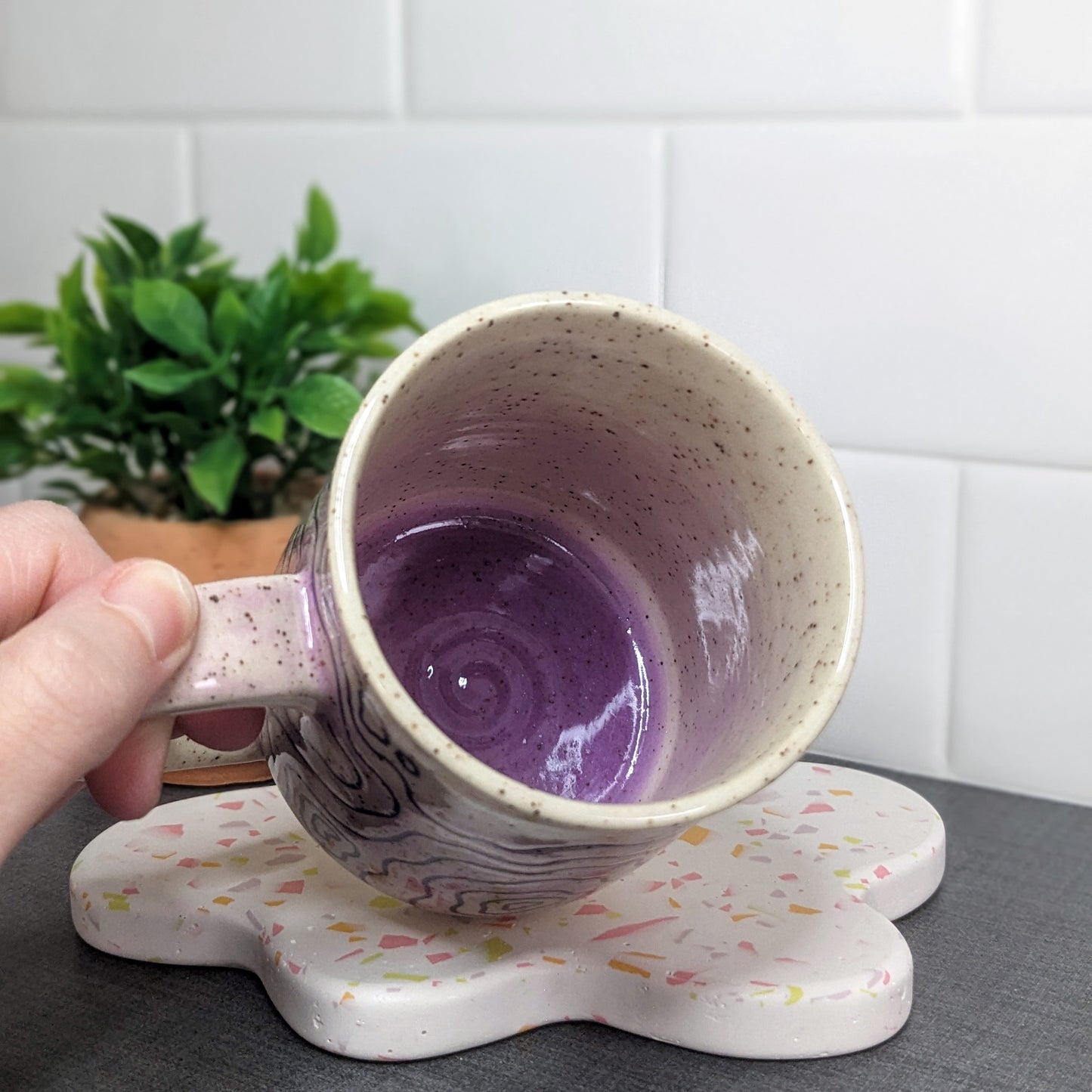 Topographic Mug - Purple